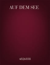 Auf Dem See SATB choral sheet music cover